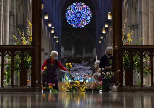 APTOPIX Easter Flowers